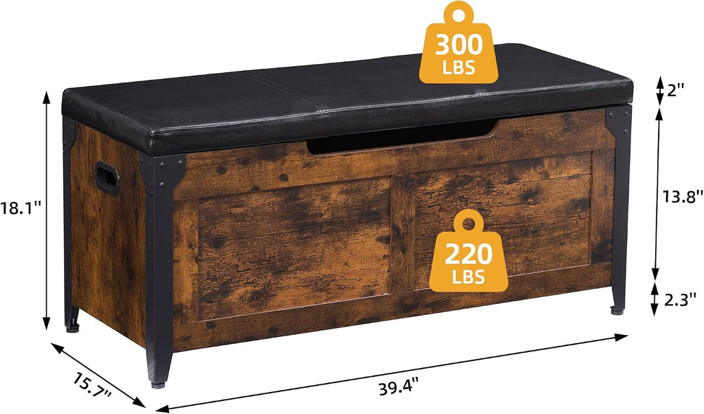 Hinge Storage Bench Chest