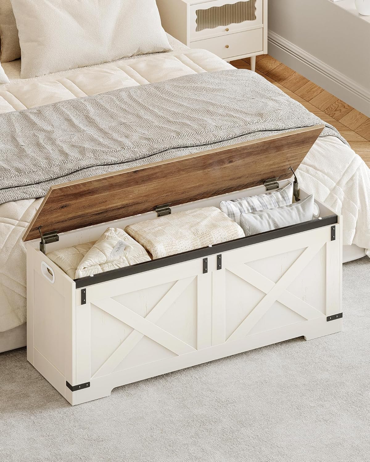 Farmhouse Large Storage Bench Chest