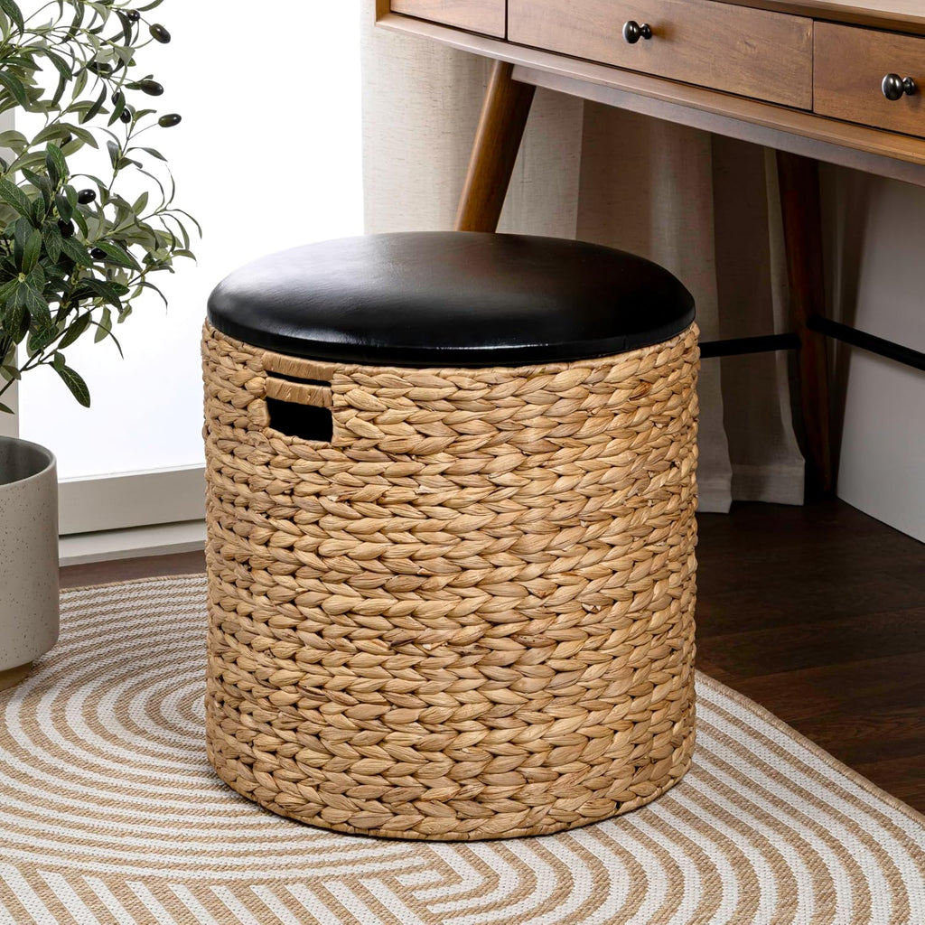 Hyacinth Storage Ottoman